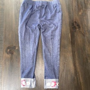 Girl pants with floral design